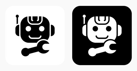 Operation Bot black and white icon