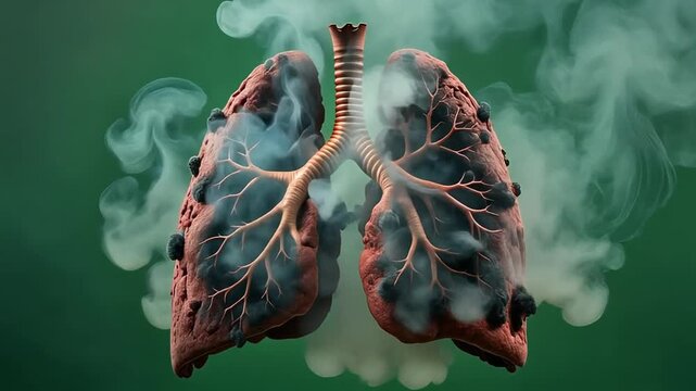 Damaged Lungs - The Impact of Smoking on Respiratory Health.