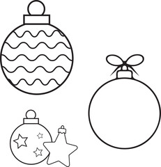 set of christmas balls ,christmas balls set ,christmas, ball, decoration, holiday, xmas, celebration, ornament, glass, sphere, bauble, vector, illustration, december, snowflake, year, design, season, 