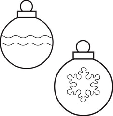 Obraz premium set of christmas balls ,christmas balls set ,christmas, ball, decoration, holiday, xmas, celebration, ornament, glass, sphere, bauble, vector, illustration, december, snowflake, year, design, season, 