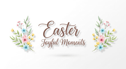 Easter hand lettering, Happy easter letters to print, Happy easter banner printable, Easter typography, Easter backdrop clipart, Easter greeting card, Easter calligraphy with colorful eggs