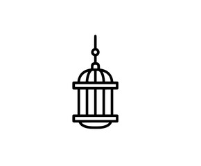Obraz premium Elegant Silhouette Bird Feeder Against City Skyline | Clean, isolated vector art for creative projects.
