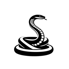 King Krait Snake Vector Art | Highly Venomous Snake Illustration