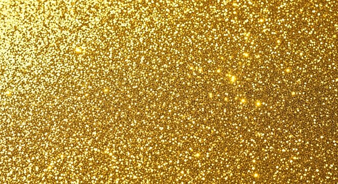 Golden Glitter Sparkle Background with Shimmering Light, Festive Gold Texture for Luxury Celebrations and Abstract Design Elements