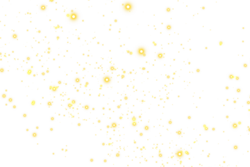Vector magic glow dust with sparkling particles, bright star-like specks, and magical shimmer effects ideal for Christmas light overlays, fantasy compositions, and festive transparent PNG designs
