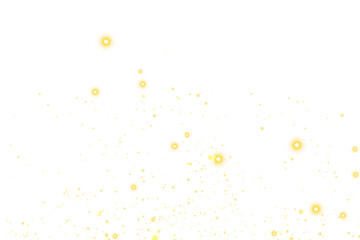Abstract festive background with luxurious gold glitter, glowing Christmas particles, bright confetti sparkles, magic dust swirls, and radiant light flare effects creating an elegant celebration illus