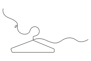 Obraz premium Minimal hanger continuous line art simple modern outline drawing 