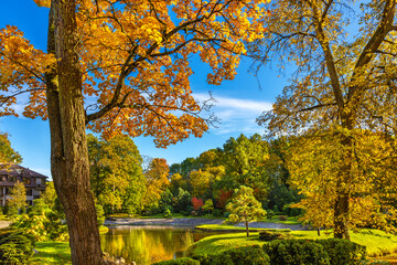 Kadriorg Park in autumn. Tallinn, Estonia