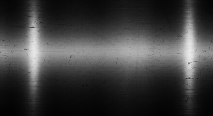 Obraz premium Dark Black Corroded Rusty Metallic Industrial Grunge Texture Abstract Background Pattern
