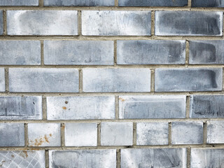 Rustic gray brick wall texture with uneven surfaces and ample space for text or design elements