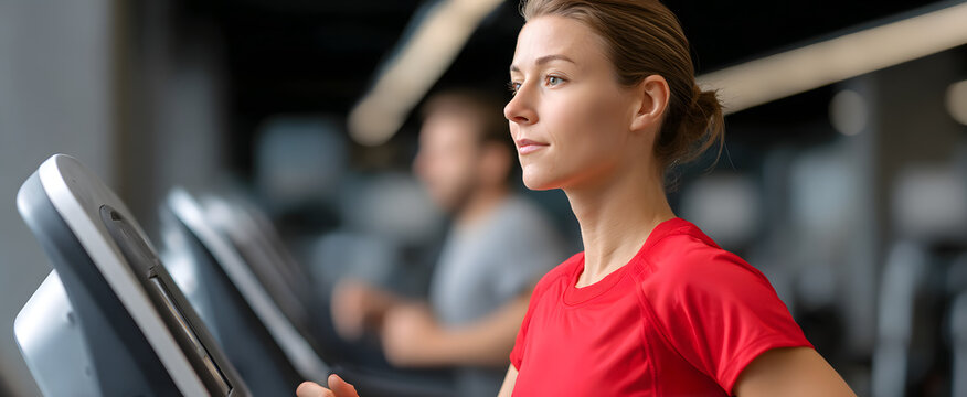 Intense gym treadmill interval training featuring dynamic speed and adjustable steep incline settings