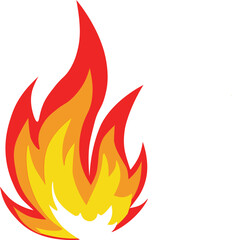 Cartoon fire flame