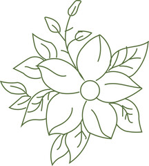 Obraz premium abstract flower vector illustration