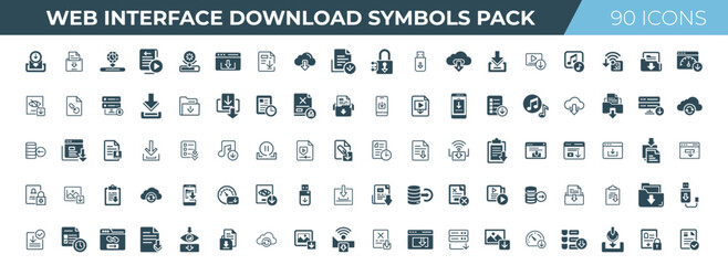 file types cloud storage download actions collection 90 web interface download icons