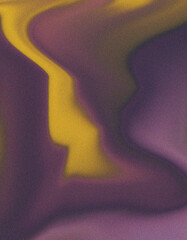Yellow and purple abstract grainy gradient texture background with smooth blended tones