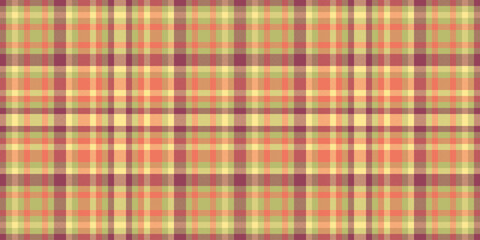 Indian pattern vector tartan, france plaid check background. Premium fabric texture textile seamless in red and dark khaki colors.