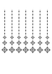 Ornament black and white background