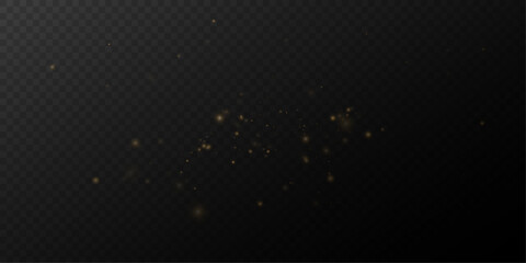 Bright golden sparkling magical dust trail .