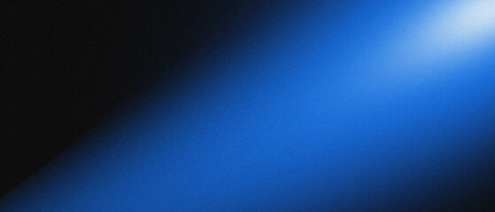 Grainy Black to Blue Gradient – Abstract Minimalist Background with Smooth Color Transition