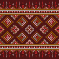 Vintage Native Southwest Geometric Abstract Ethnic Pattern seamless.