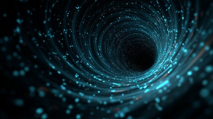 Obraz premium glowing digital tech vortex background with dynamic swirling energy