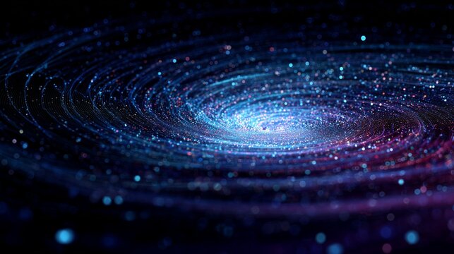 vibrant tech vortex background with dynamic swirling digital energy