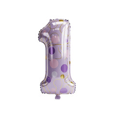 Festive Number 1 Balloon Celebrate a First Birthday or Milestone with a Stylish Balloon