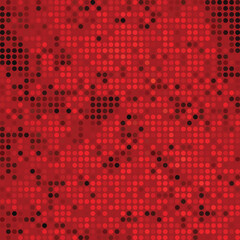 Abstract red and black pixelated pattern with subtle gradient effects