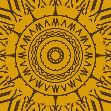 yellow black kaleidoscope, geometric line kaleidoscope, psychedelic pattern loop, trippy geometric motion, yellow black abstract background, hypnotic kaleidoscope design, cool geometric symmetry, 