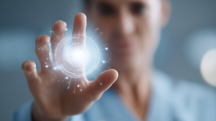 Biotech innovations power groundbreaking transformative defocused advances medical, faceless research treatments, innovation visualization detail, blurred technology background, me