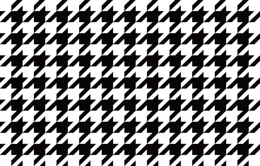 モノクロのハウンドトゥース　中サイズ　Web　Adobe Illustrator Artwork
