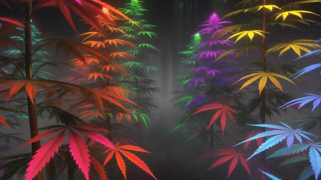 Psychedelic Liquid Weed Universe