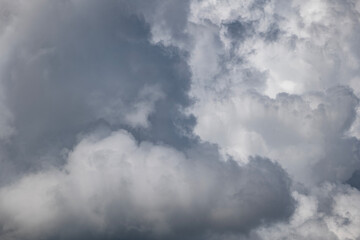 Closeup blue sky, cloud textured background