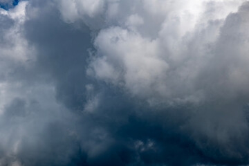 Closeup blue sky, cloud textured background