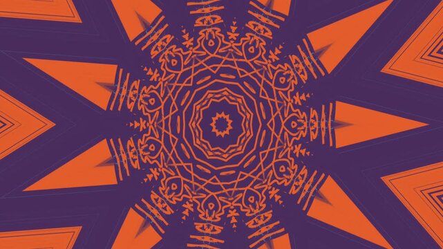 orange psychedelic kaleidoscope, vibrant orange kaleidoscope pattern, trippy kaleidoscope loop, dj visual kaleidoscope, psychedelic orange symmetry, bright mandala rotation, glowing kaleidoscope art, 