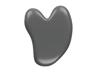 gua sha tool icon 3d illustration render