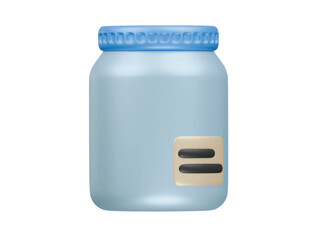 medicine jar icon 3d illustration render