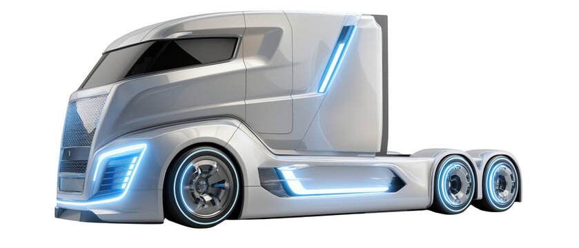 Electric vehicle showcases advanced eco-friendly design, AI, PNG