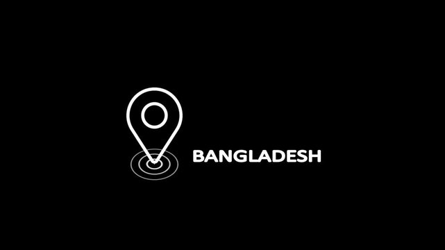 Dynamic Signal Pin Highlighting Bangladesh on a Sleek Dark Interface