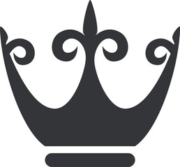 Crown icon representing success leadership and monarchy