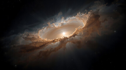 Breathtaking Spiral Galaxy with Glowing Core – Cosmic Space Background for Science, Tech, and Astronomy Projects