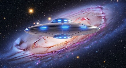 UFO in Deep Space - A Journey Through the Cosmos.