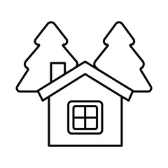 Cottage Vector icon which can easily modify or edit