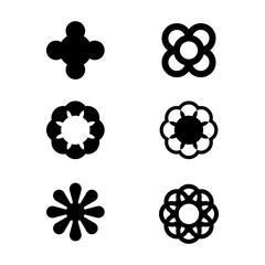 Set of Bullet Points icon vector