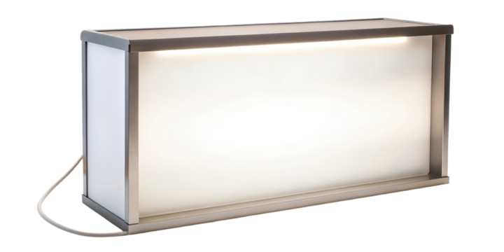 Professional medical or display light box with bright screen