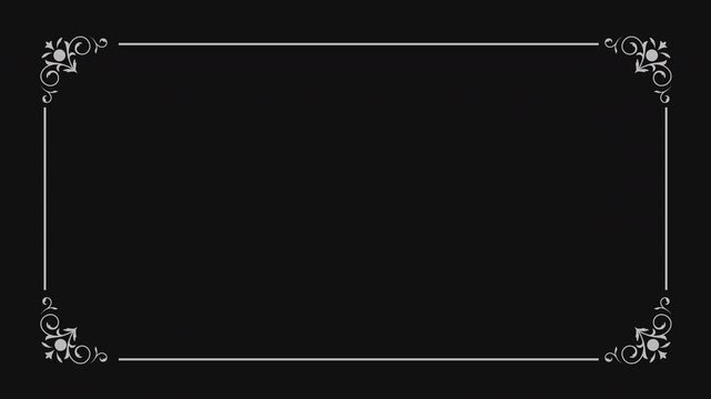 animation Set of retro vintage film frame. silent movie caption cards with old film effect