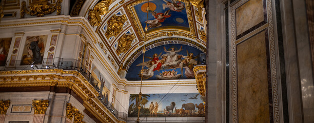 st isaac cathedral church building architecture interior, basilica religion europe