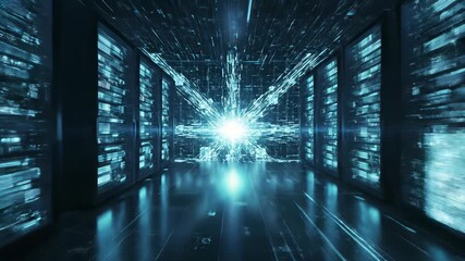 Trains traversing through metropolitan areas with towering skyscrapers, illuminated by an abundance of lights, perfectly encapsulating the concept of big technology and its intersection with.