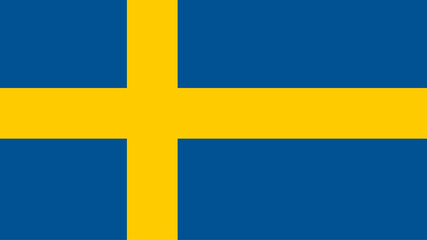 Sweden National Flag - Blue with Yellow Nordic Cross