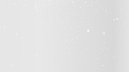 PNG falling snow on a transparent background. Gentle snowfall with light snowflakes, soft snow flakes and a clean winter scene. Includes subtle bokeh lights in vector style.